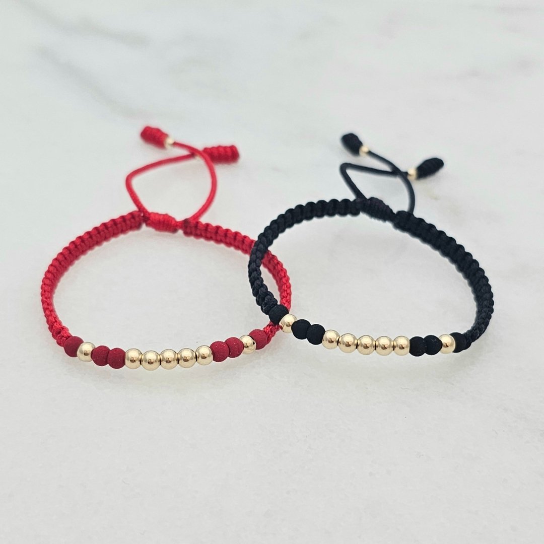 Pulsera Neo-Balín 4mm en oro laminado