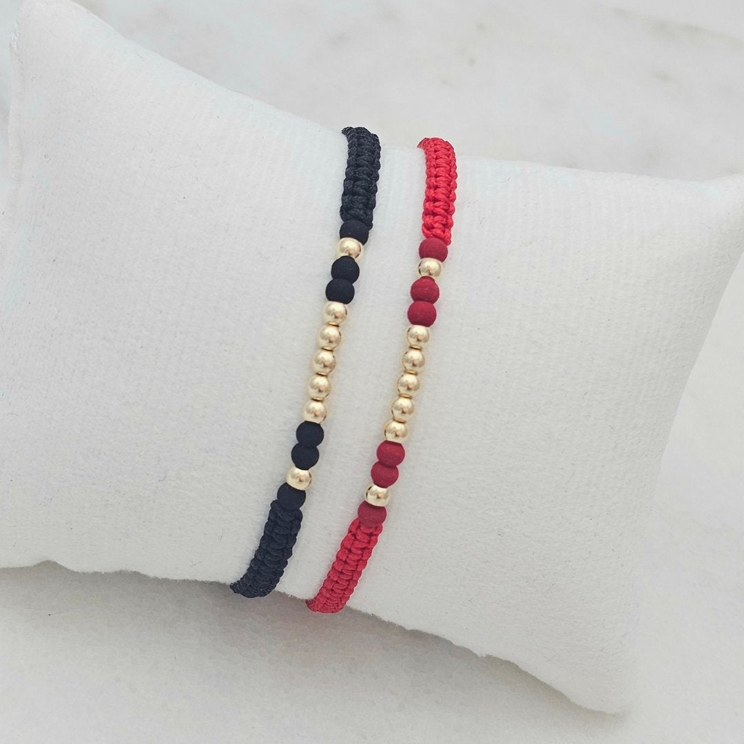 Pulsera Neo-Balín 4mm en oro laminado