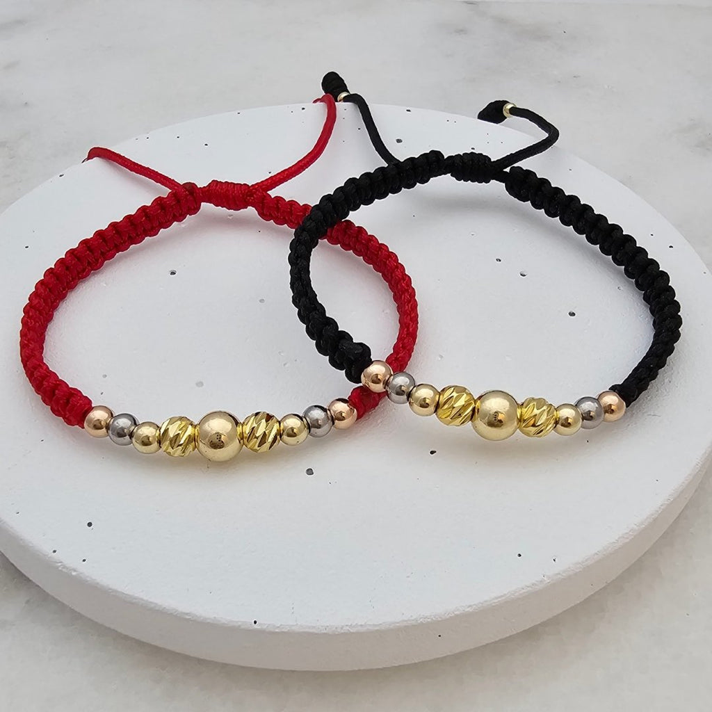 Pulsera 3 Oros Balín en oro laminado