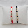 Pulsera Neo Tricolor 5mm en oro laminado