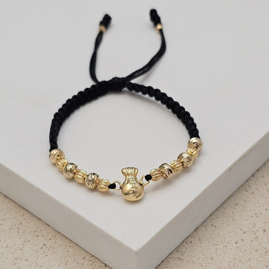 Pulsera Bolsa de Dinero en oro laminado