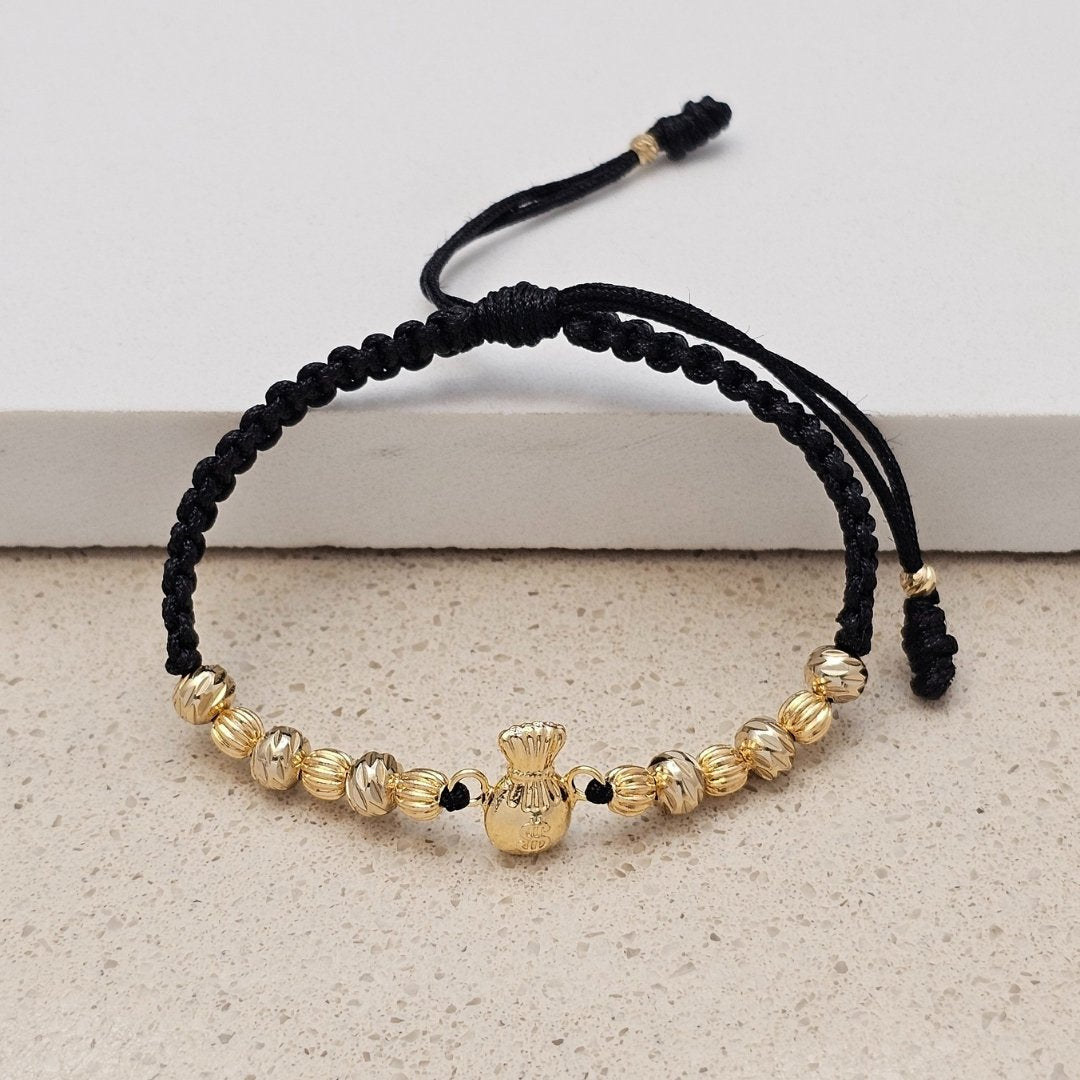 Pulsera Bolsa de Dinero en oro laminado