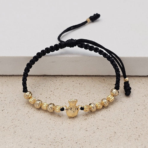 Pulsera Bolsa de Dinero en oro laminado