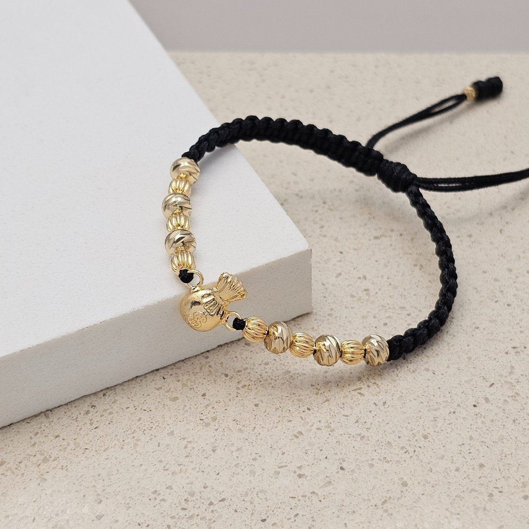 Pulsera Macramé Bolsa de Dinero