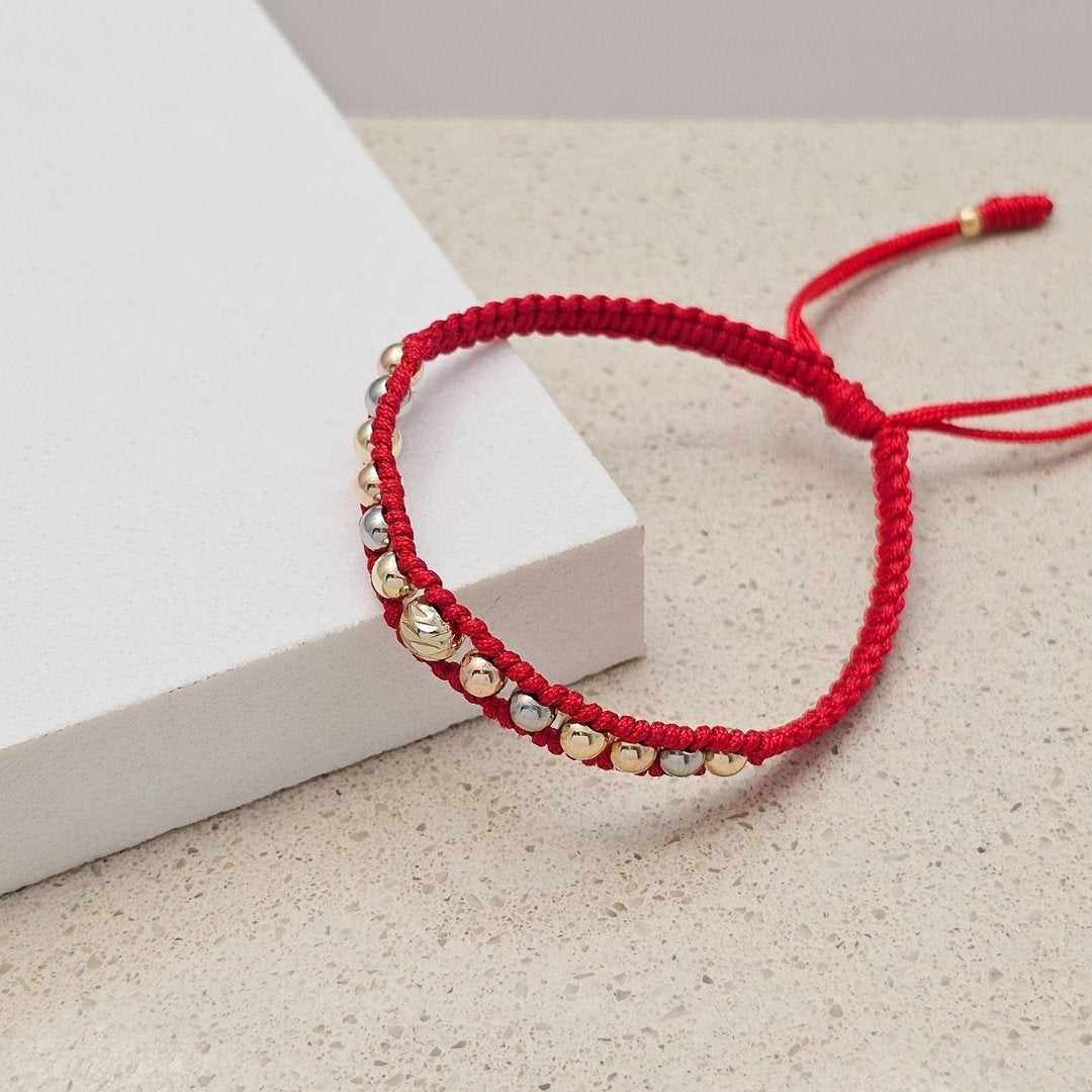 Pulsera Enlazado 3 Oros en oro laminado
