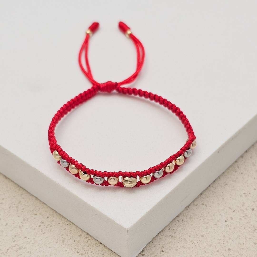 Pulsera Enlazado 3 Oros en oro laminado
