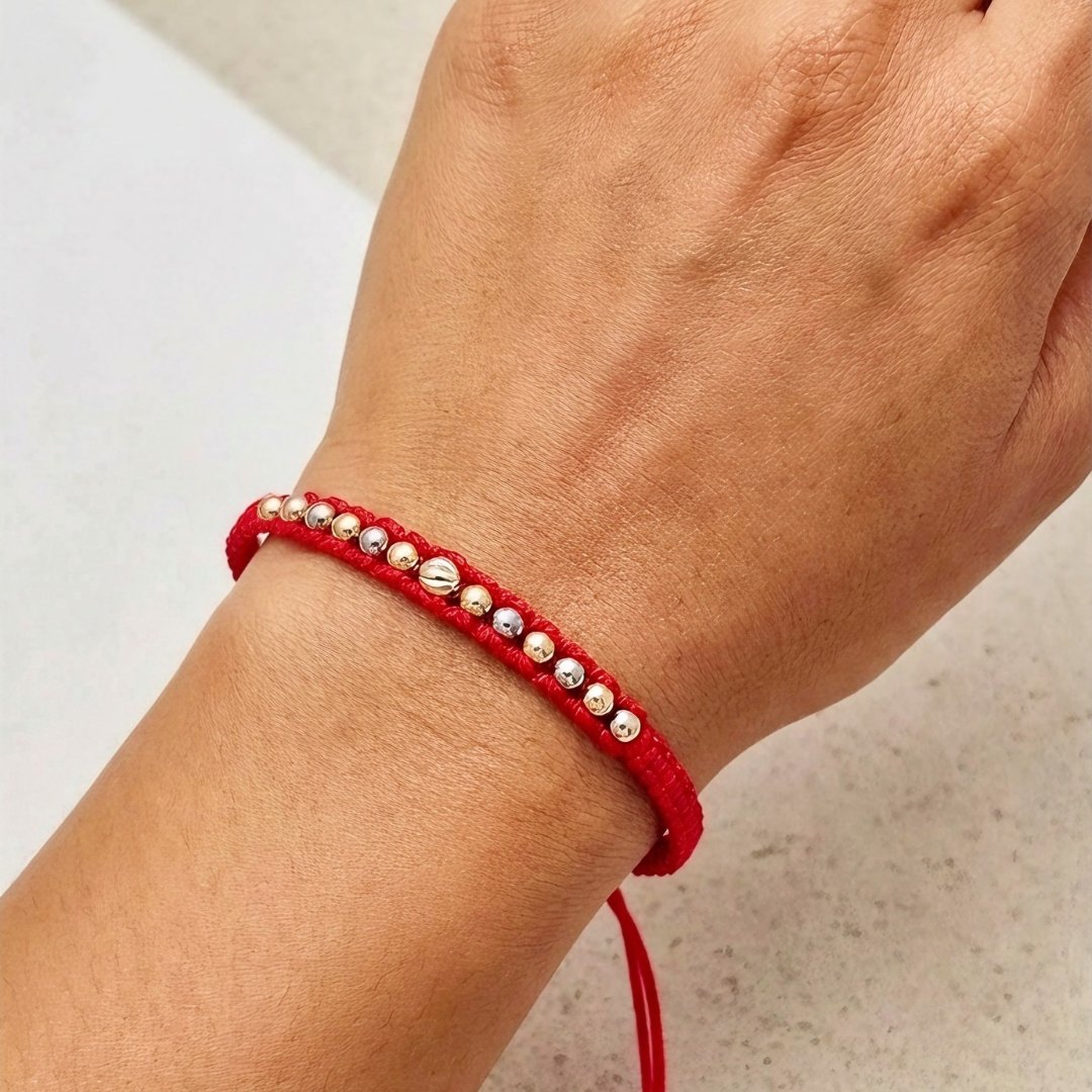 Pulsera Enlazado 3 Oros en oro laminado