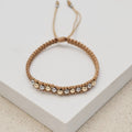 Pulsera Enlazado Bicolor en oro laminado